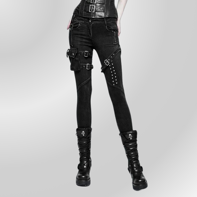 Gothic Black Rock Pants PUNK RAVE