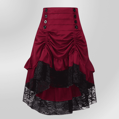 Victorian Gothic Skirt Bordeaux