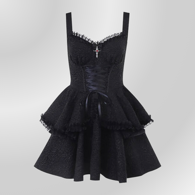 Plus Size Black Gothic Dress