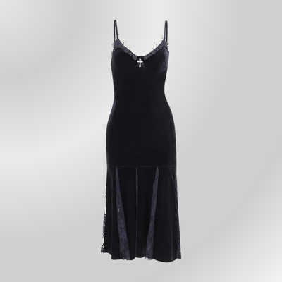Black Gothic Lace Dress