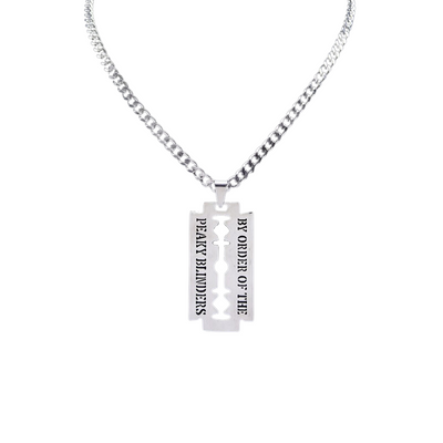 Silver Rock Razor Necklace