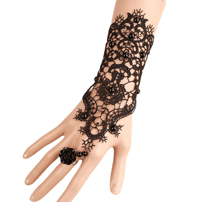 Bracelet Black Lace Ring
