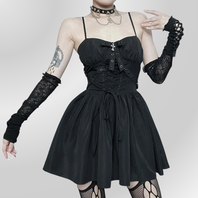 Victorian Gothic Lace Robe Dark