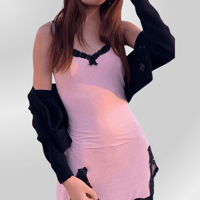 Robe Pink Powder Lace