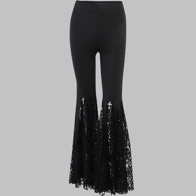 Gothic Black Streetwear Pants