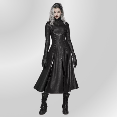 Long Retro Gothic Coat PUNK RAVE