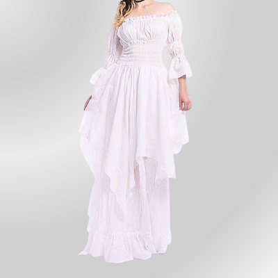 White Gothic Wedding Dress