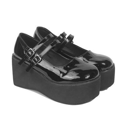 Gothic Black Heeled Shoe