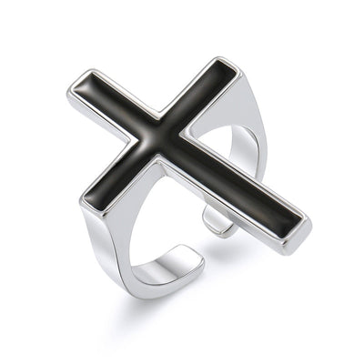 Gothic Ring Modern Cross