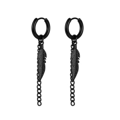 Men's Gothic Punk Earrings 4 1 Pair