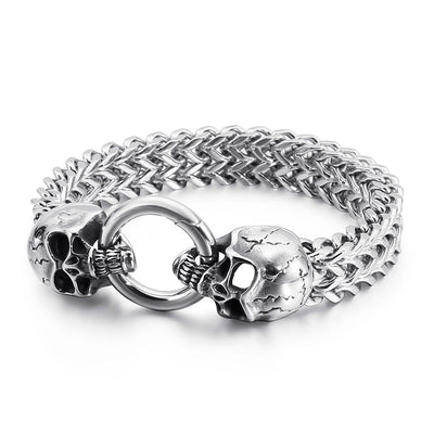 Silver Punk Gothic Bracelet