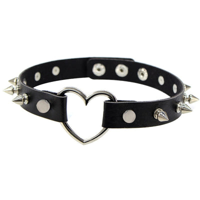 Gothic Heart Choker Necklace 3