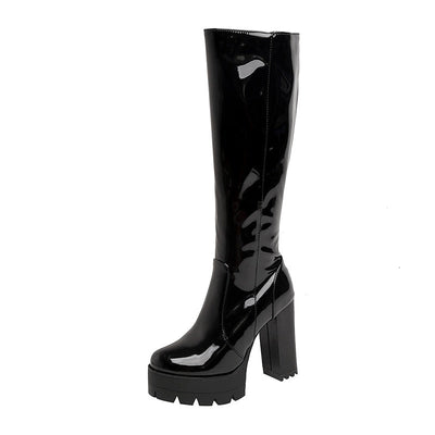 Victorian Gothic Black Boots