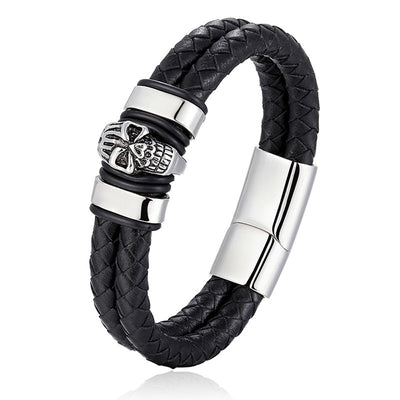 Gothic Skull Black n White Bracelet