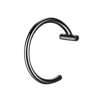 Faux Lip Piercing Black 10mm