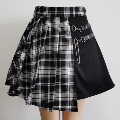 Gothic Lolita Black and White Skirt
