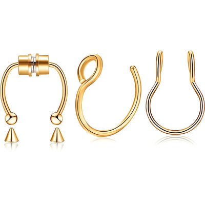 Faux Gold Nose Piercing