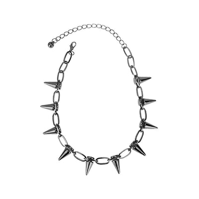 Gothic Necklace Women's Black Color 35cm