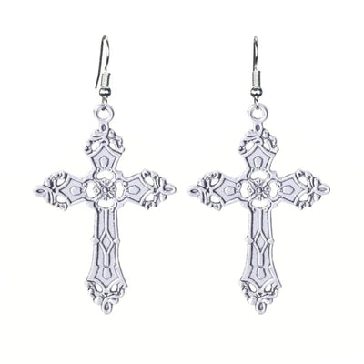 Gothic Cross Earrings