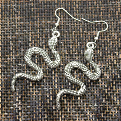 Hot Sales King Cobra Snake Pendants DIY Earrings For Gift Women