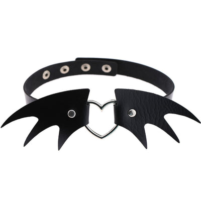Gothic Leather Necklace