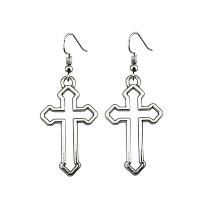 Gothic Cross Earrings - Shimar