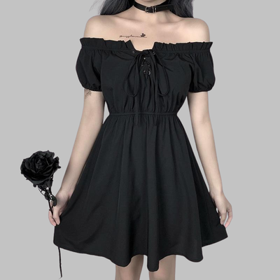 Black Gothic Dress - Killa