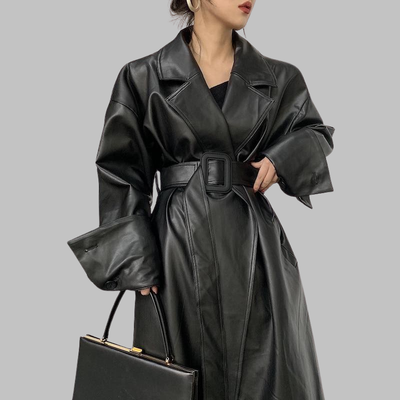 Gothic Long Leather Jacket