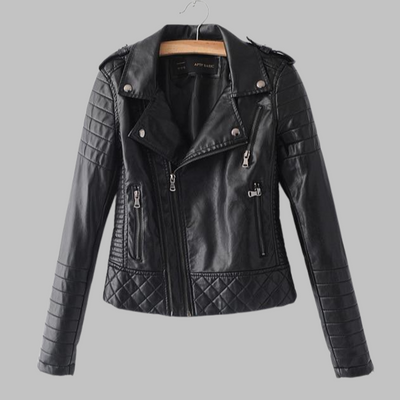 Gothic Leather Jacket for Women