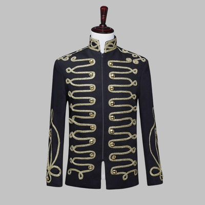 Gothic Military Jacket for Men