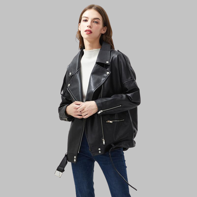 Gothic Leather Similar Jacket for Women